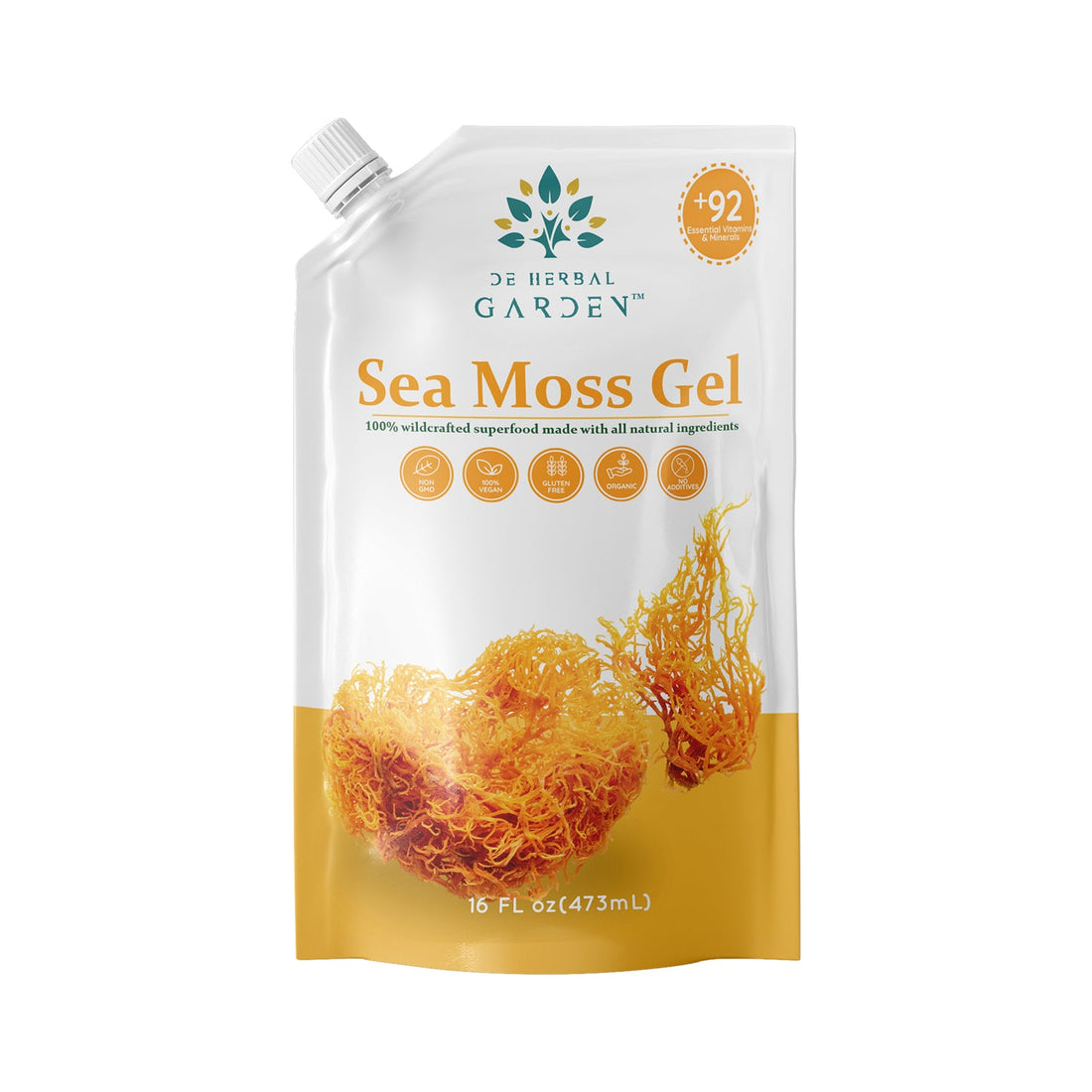 Original Sea Moss Gel pouch from De Herbal Garden