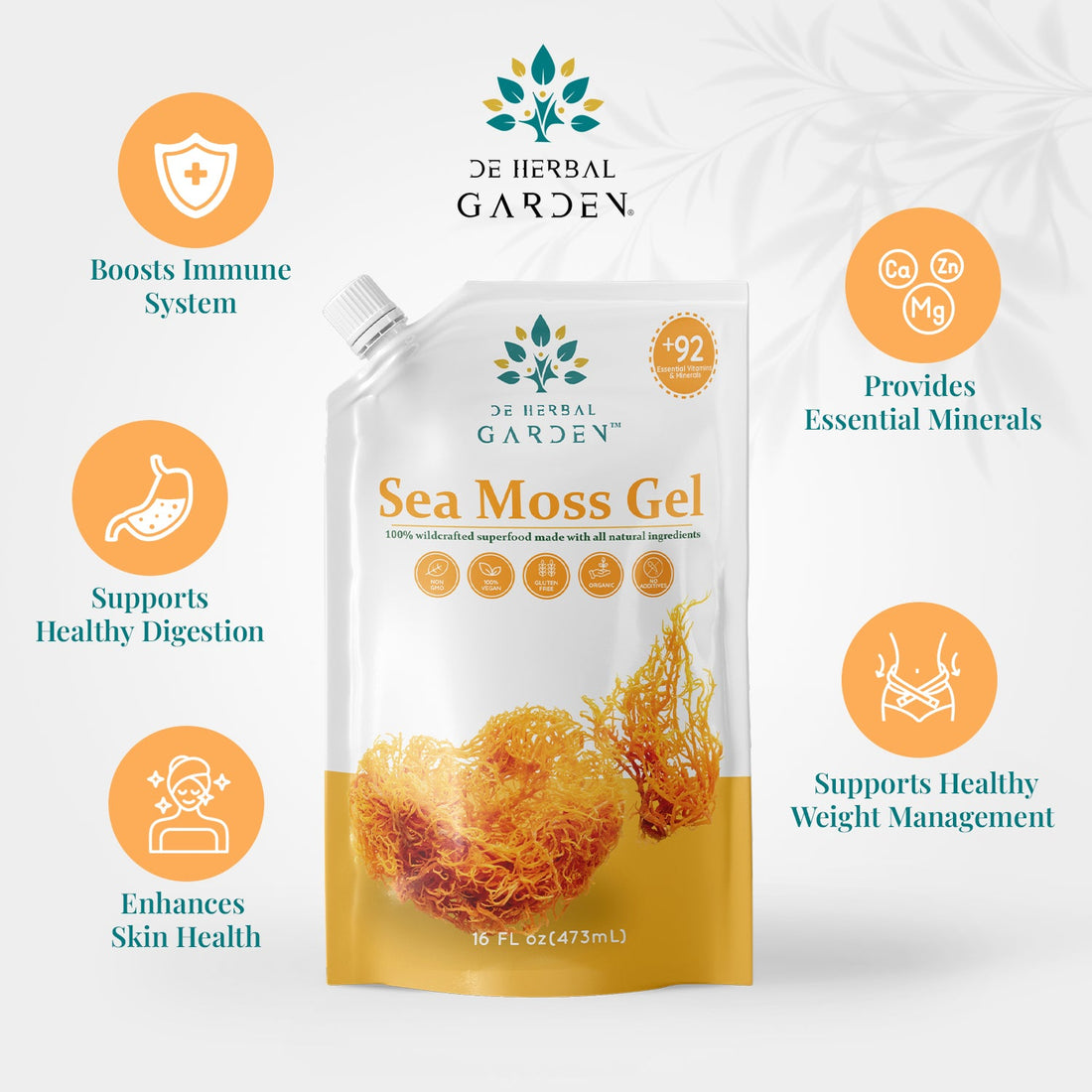 Organic sea moss gel from De Herbal Garden