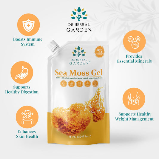 Organic sea moss gel from De Herbal Garden